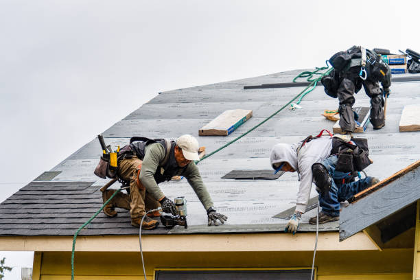 Professional Roofing technician working in Riverton, CT